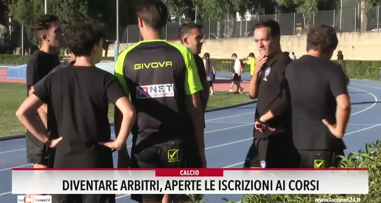 Diventare arbitri, aperte le iscrizioni ai corsi