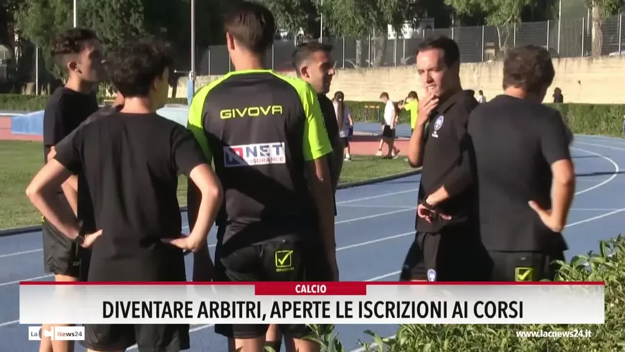 Diventare arbitri, aperte le iscrizioni ai corsi