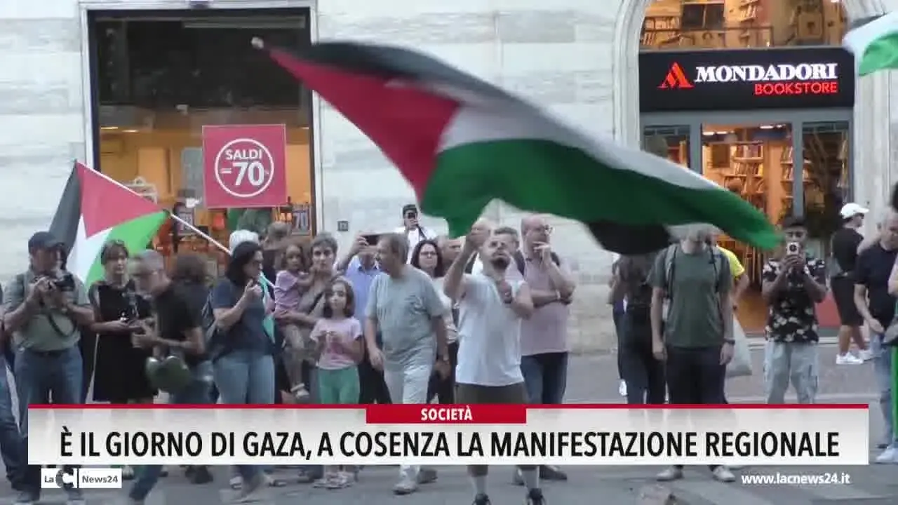 È il giorno di Gaza, a Cosenza la manifestazione regionale