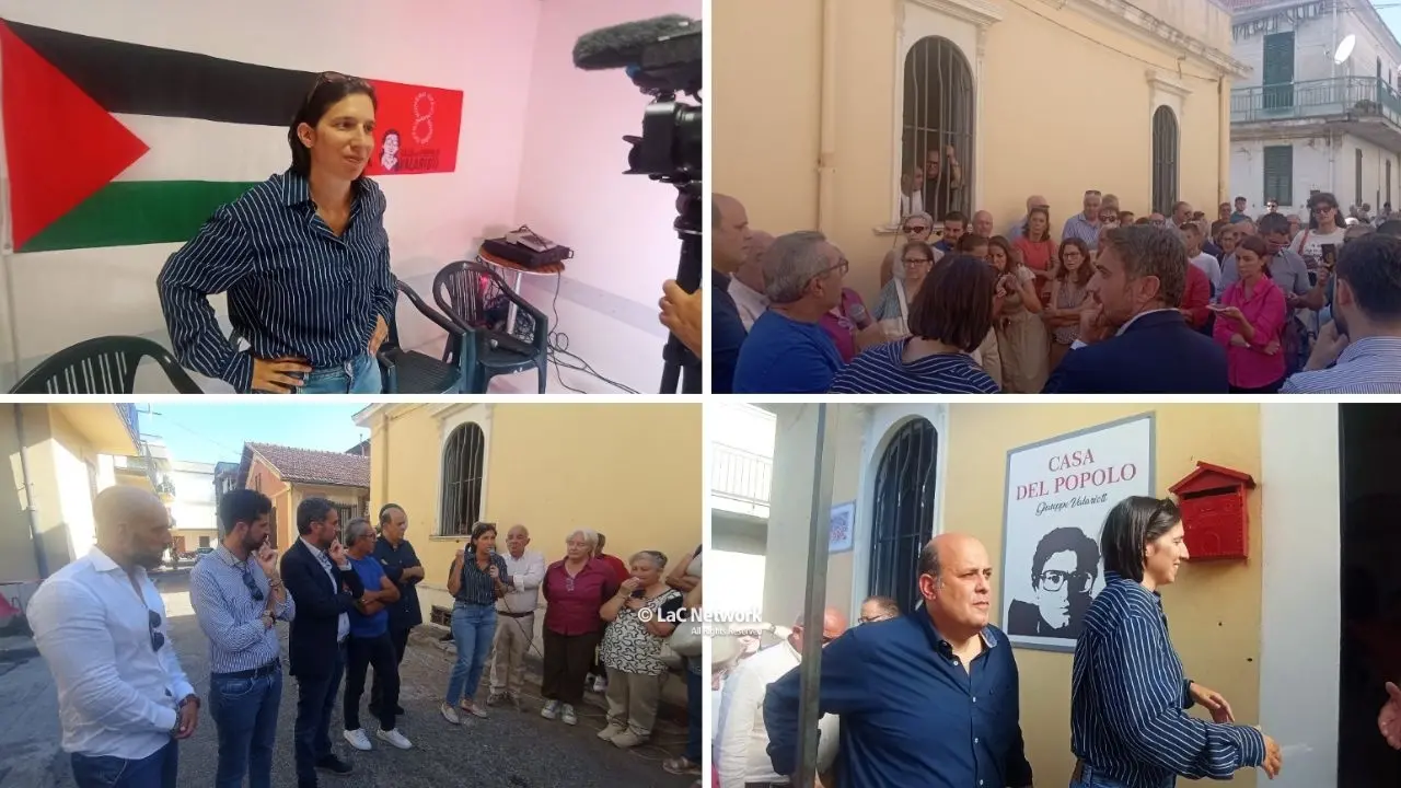 Elly Schlein a Rosarno con Tridico: «Questa è casa vostra, la ’ndrangheta è fuori posto»\n