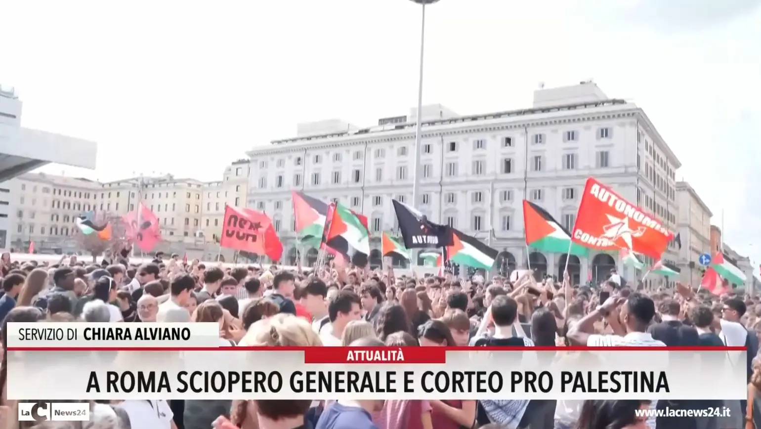 A Roma sciopero generale e corteo pro Palestina