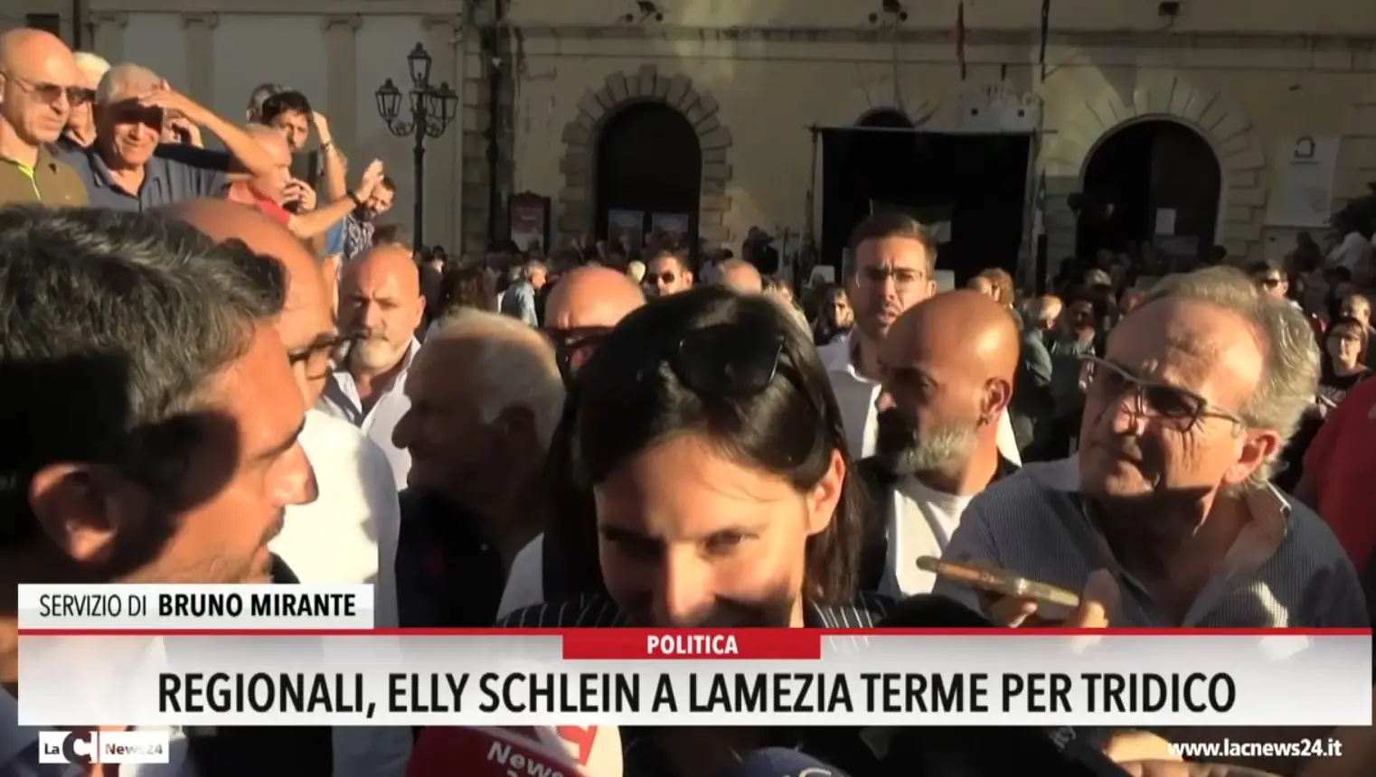 Regionali, Elly Schlein a Lamezia Terme per Tridico