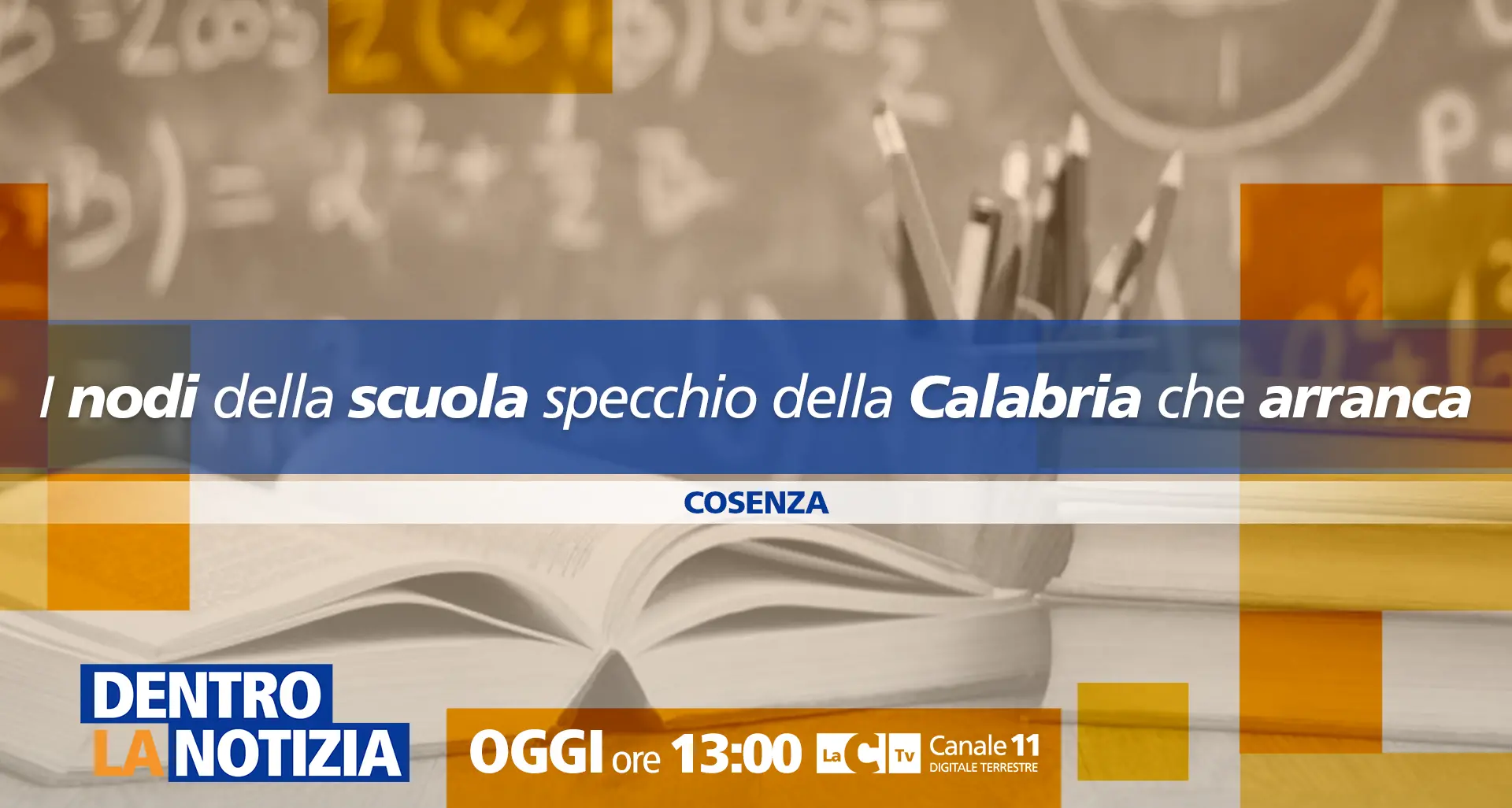 A Dentro la Notizia focus sui nodi irrisolti della scuola calabrese: appuntamento alle 13 su LaC Tv