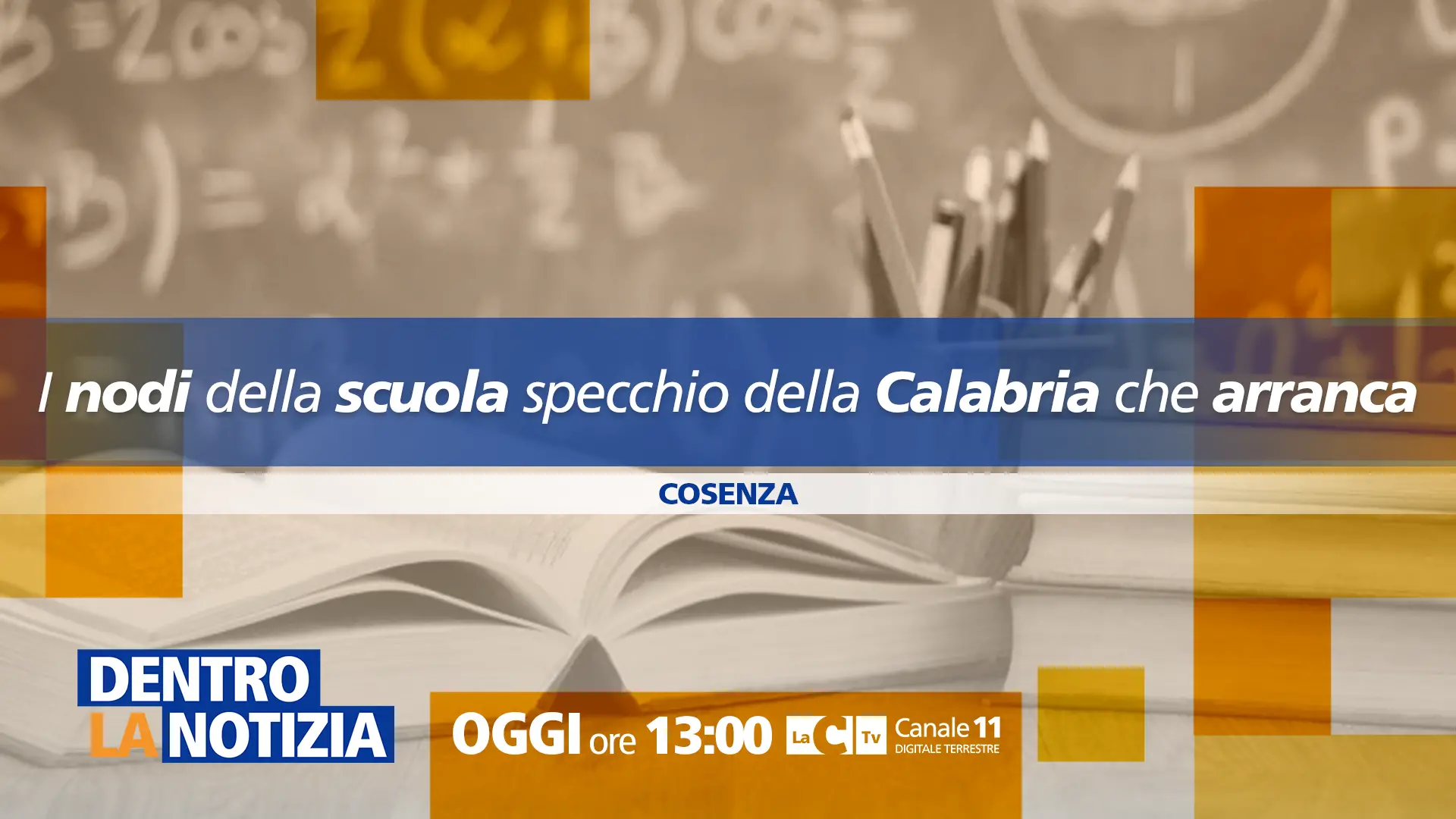 A Dentro la Notizia focus sui nodi irrisolti della scuola calabrese: appuntamento alle 13 su LaC Tv
