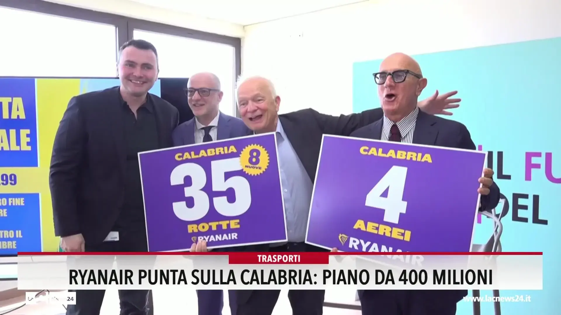 Ryanair punta sulla Calabria, piano da 400 milioni