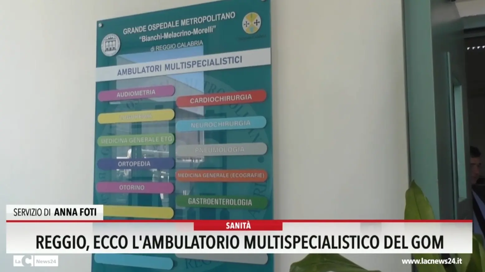 Reggio, ecco l'ambulatorio multi-specialistico del Gom