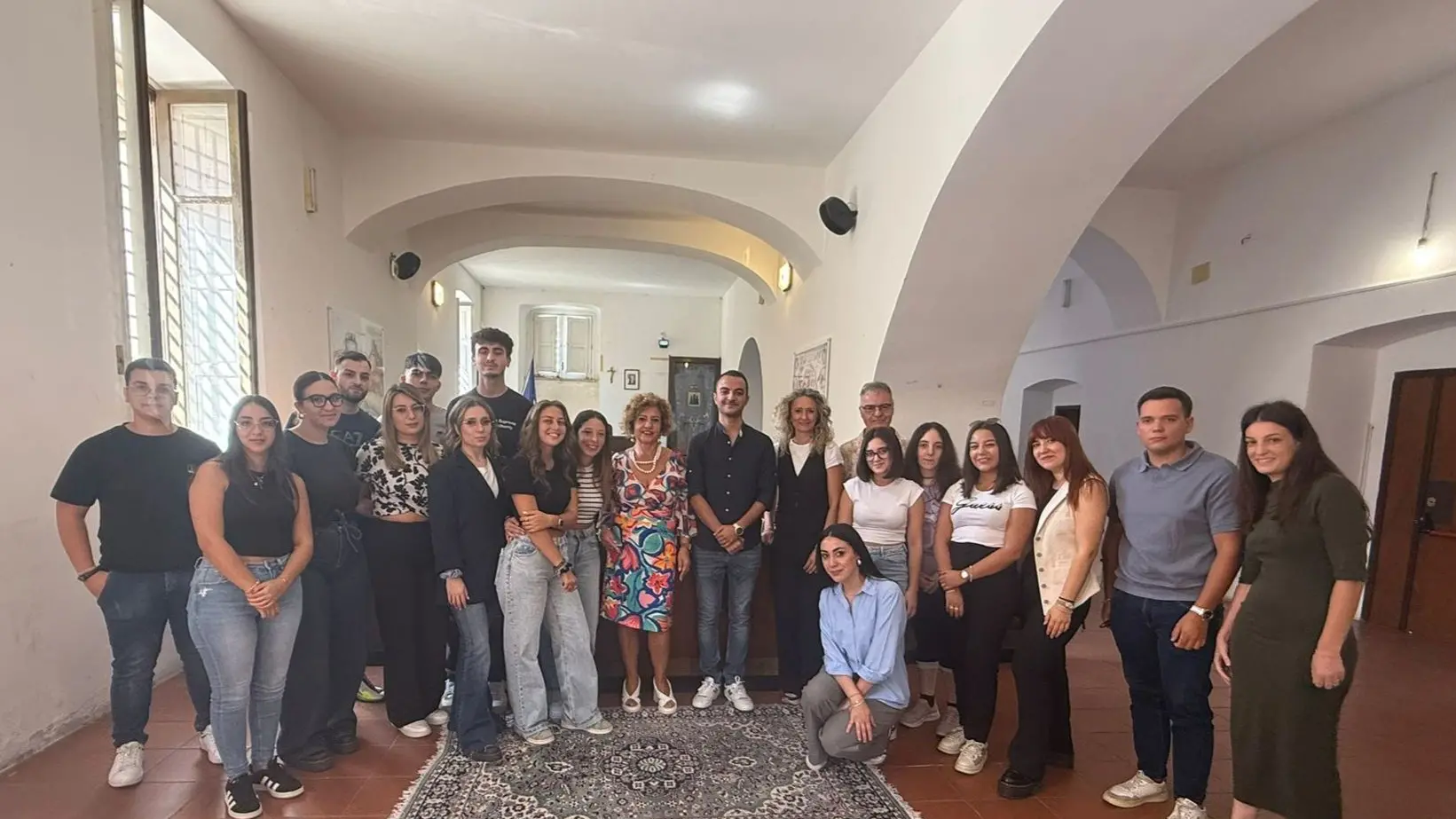 <p>L&#39;accoglienza in Municipio dei nuovi volontari del Servizio civile</p>\\n