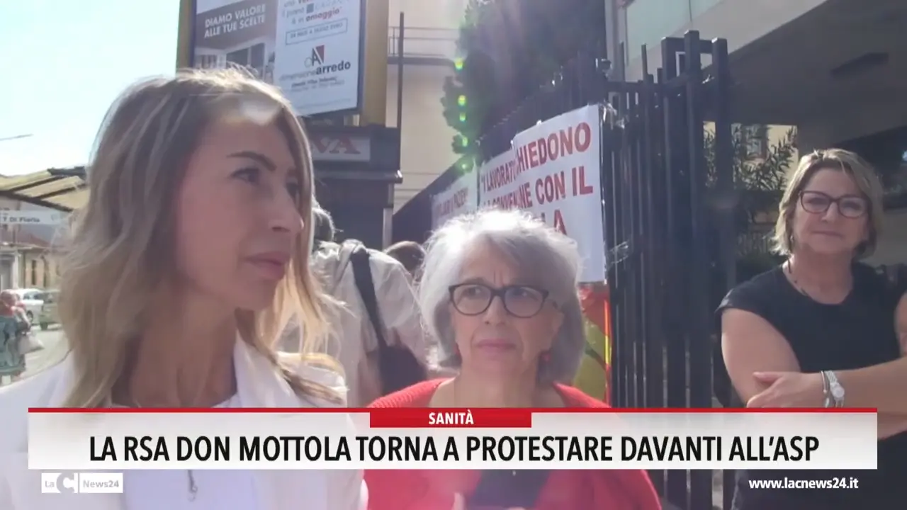 La Rsa Don Mottola torna a protestare davanti all'Asp