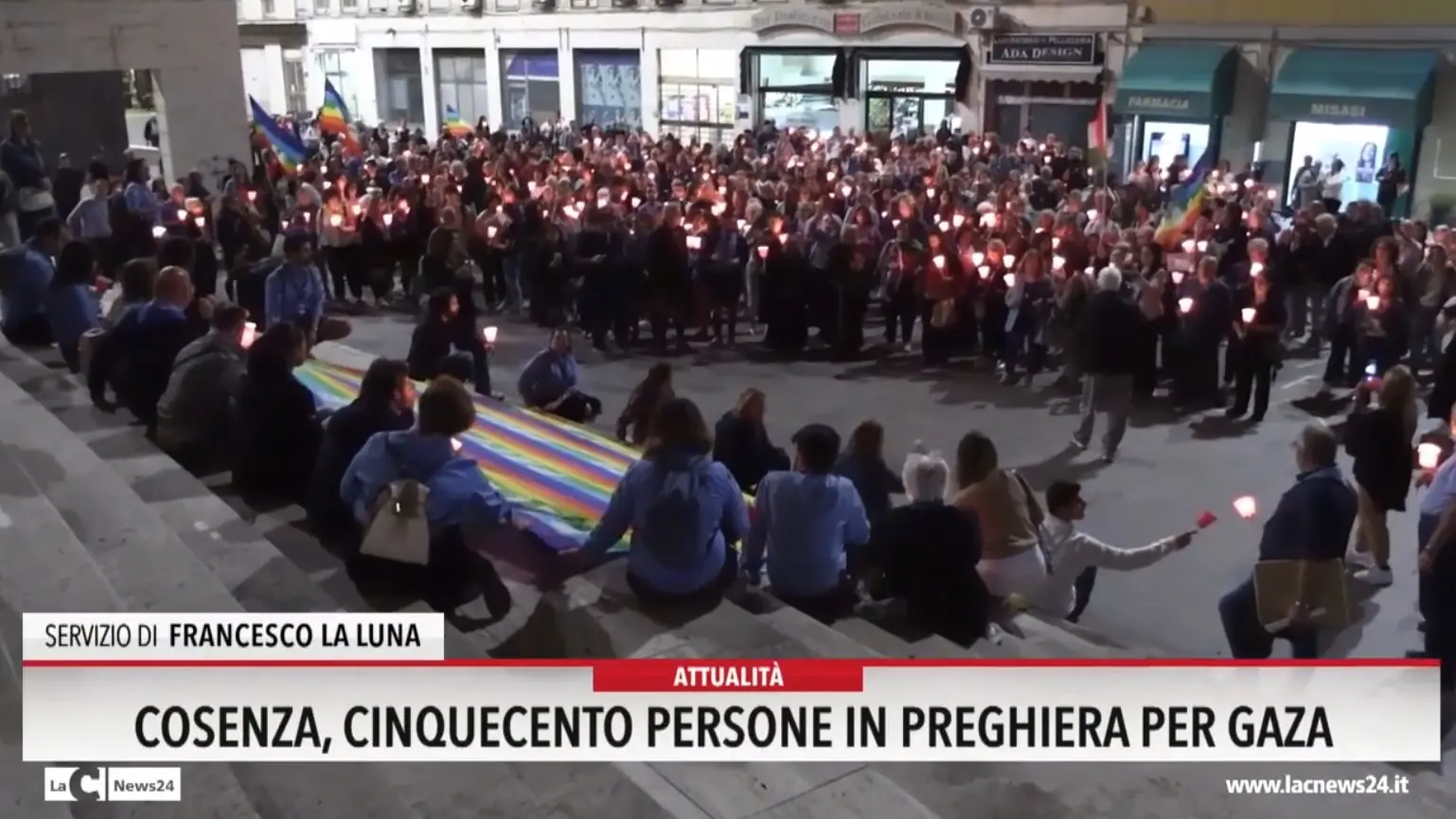Cosenza, cinquecento persone in preghiera per Gaza