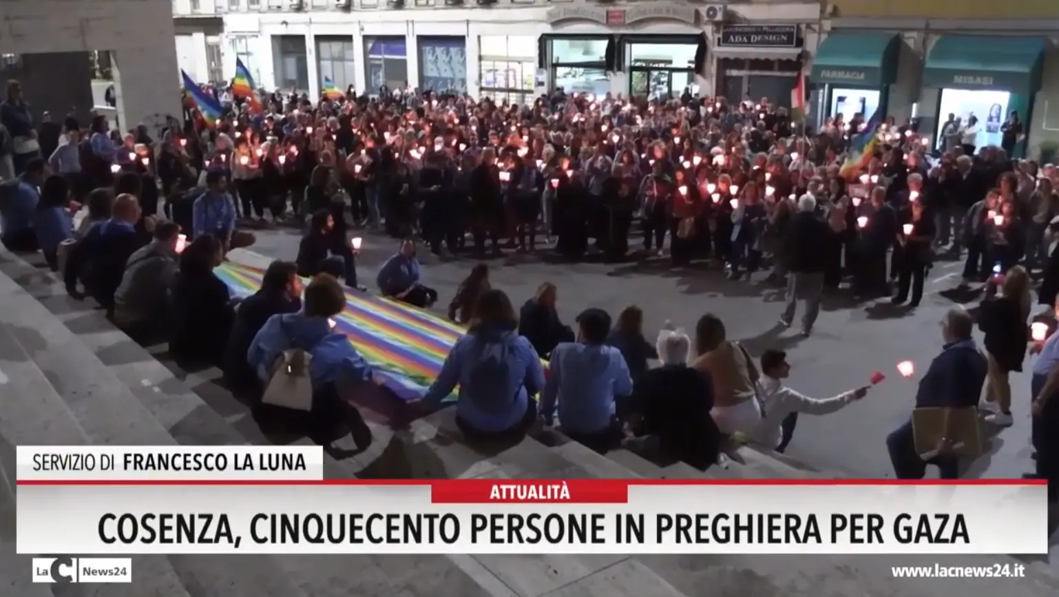 Cosenza, cinquecento persone in preghiera per Gaza
