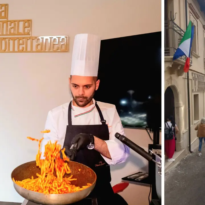 Turisti canadesi in visita a Spilinga per un’esperienza gastronomica sulla dieta mediterranea\n