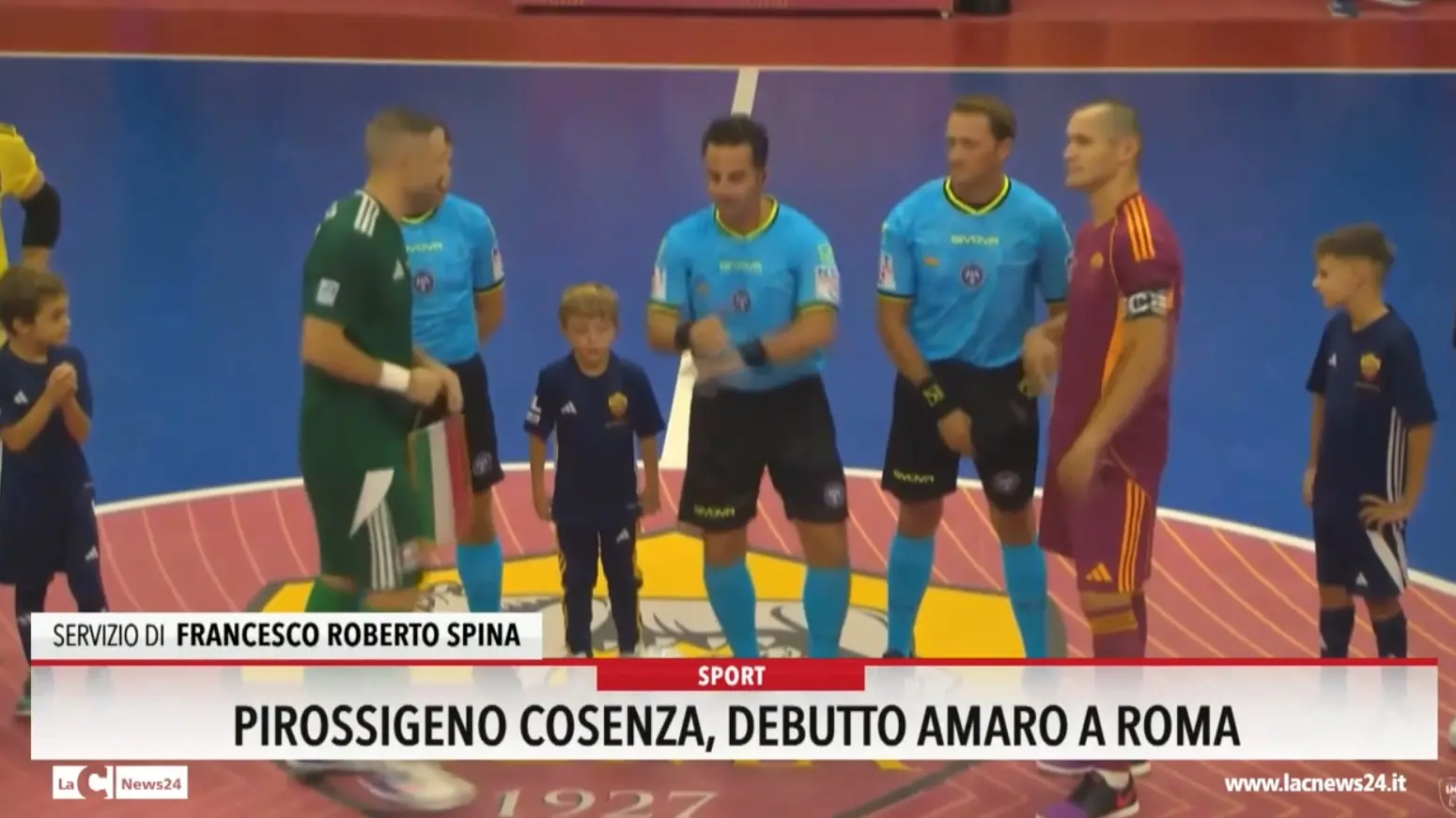 Pirossigeno Cosenza: debutto amaro a Roma