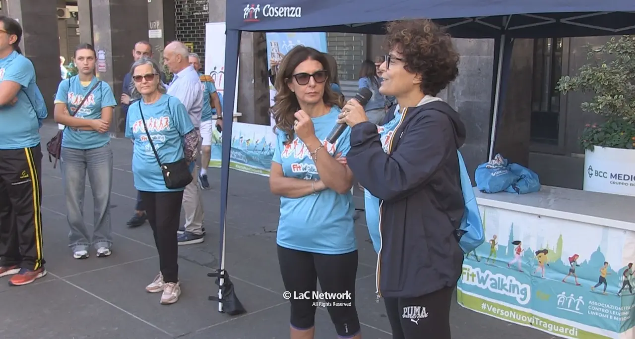 Fitwalking for AIL, anche a Cosenza la passeggiata per sostenere la ricerca contro le leucemie