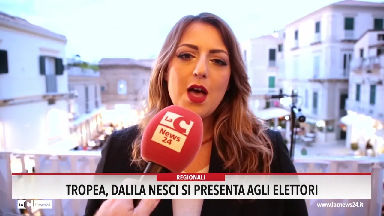 Tropea, Dalila Nesci si presenta agli elettori