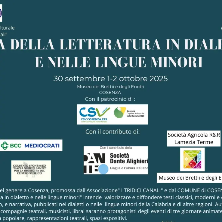 A Cosenza si alza il sipario sulla prima edizione della Fiera della letteratura in dialetto e nelle lingue minori\n
