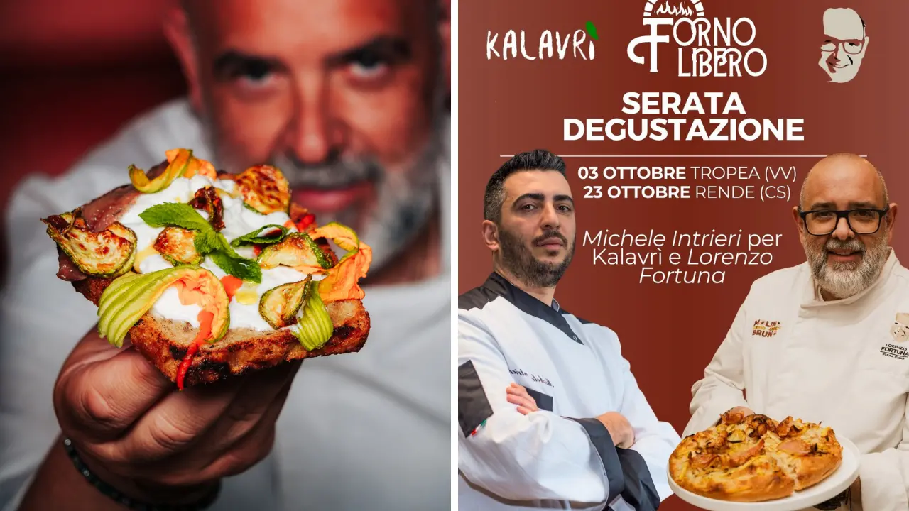 “Forno Libero” fa tappa a Tropea: la Calabria della pizza gourmet in scena con Lorenzo Fortuna e Kalavrì\n