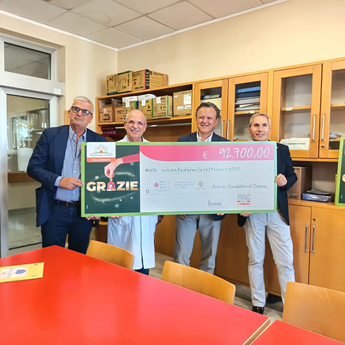 Conad dona 92.700 euro all’Annunziata di Cosenza per mamme e neonati\n