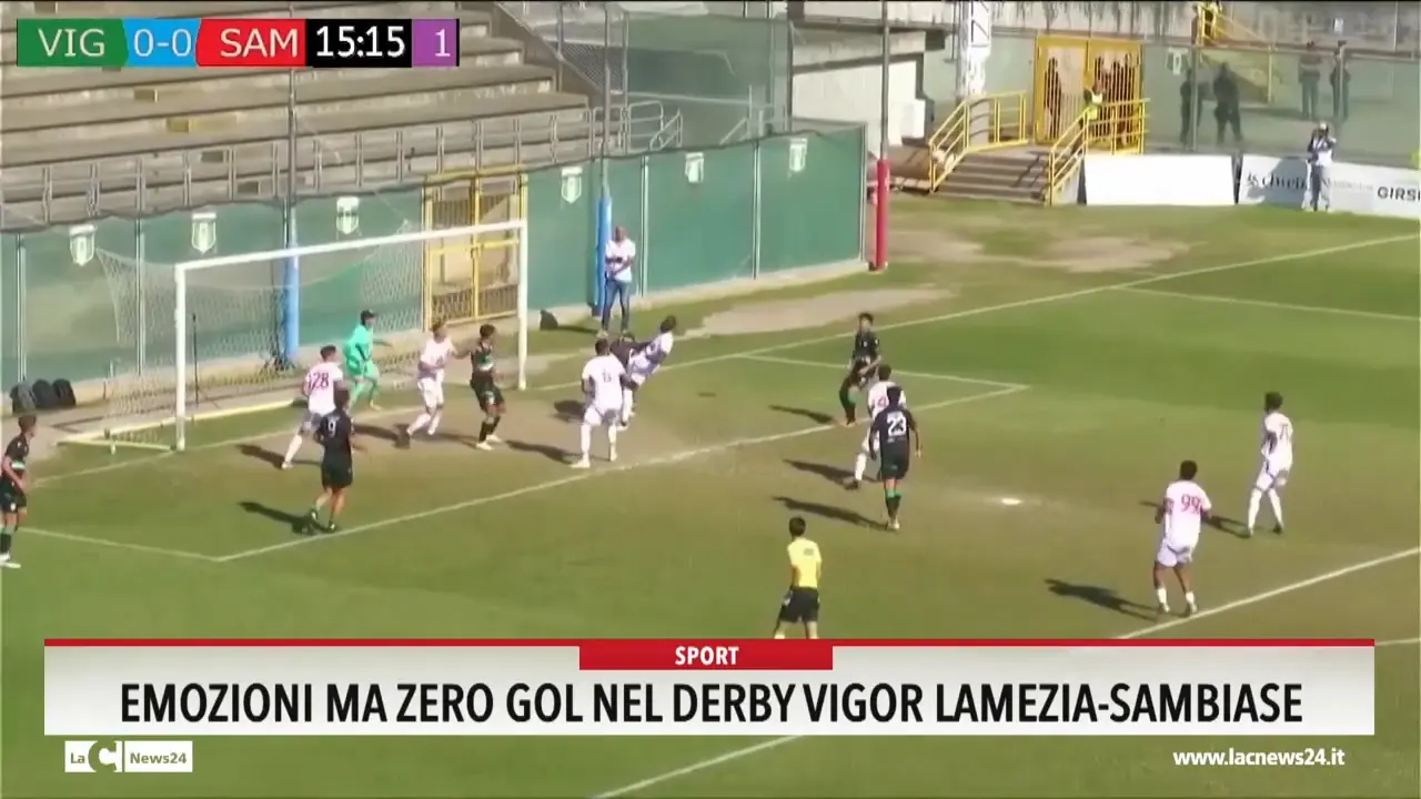 Emozioni ma zero gol nel derby Vigor Lamezia-Sambiase