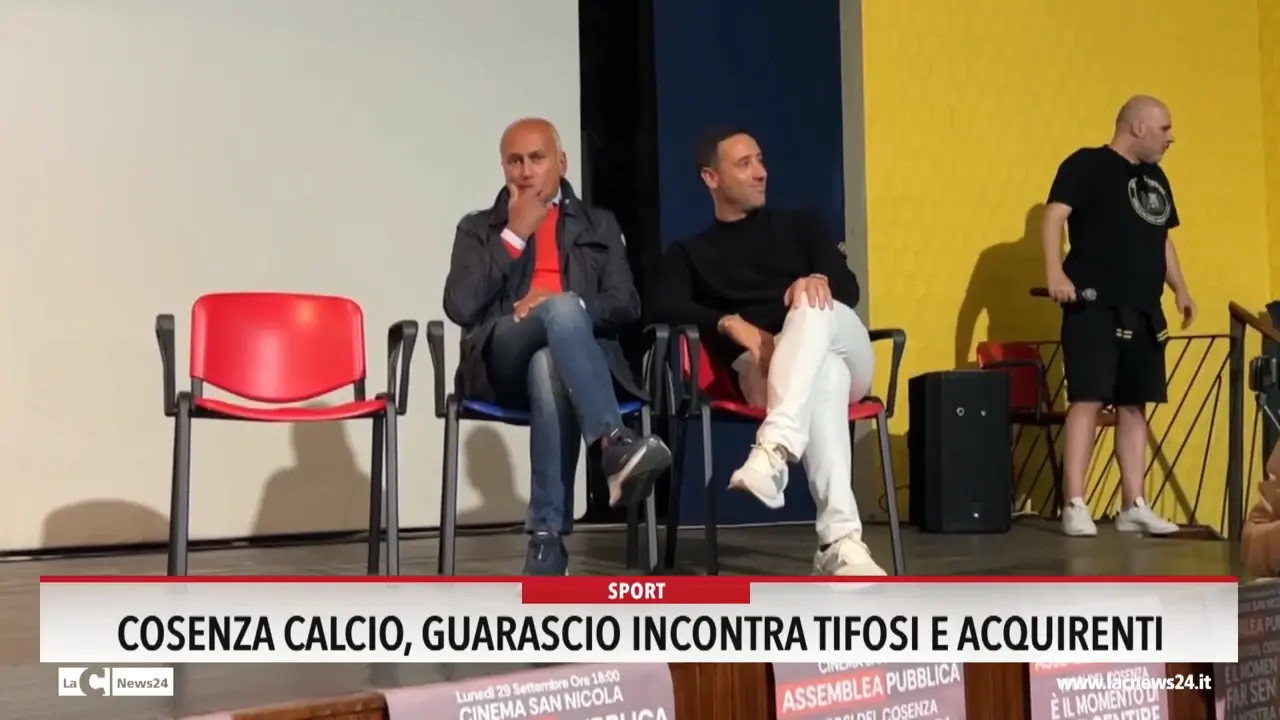 Cosenza Calcio, Guarascio incontra tifosi e acquirenti