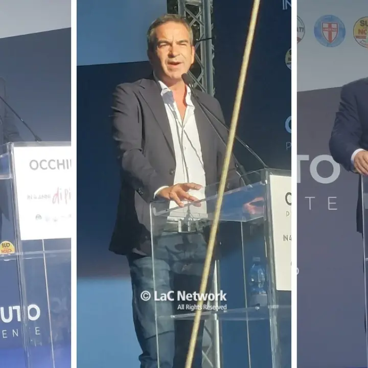 Il centrodestra a Lamezia per Occhiuto. Salvini: «Stravinciamo». Tajani: «Dopo le Marche secondo tempo in Calabria, faremo 2-0»\u00A0–\u00A0LIVE\n