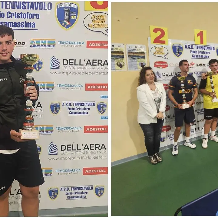 Tennistavolo Piscopio, Felice Messina trionfa al torneo Over 2000: il vibonese conquista il primo posto in Puglia\n