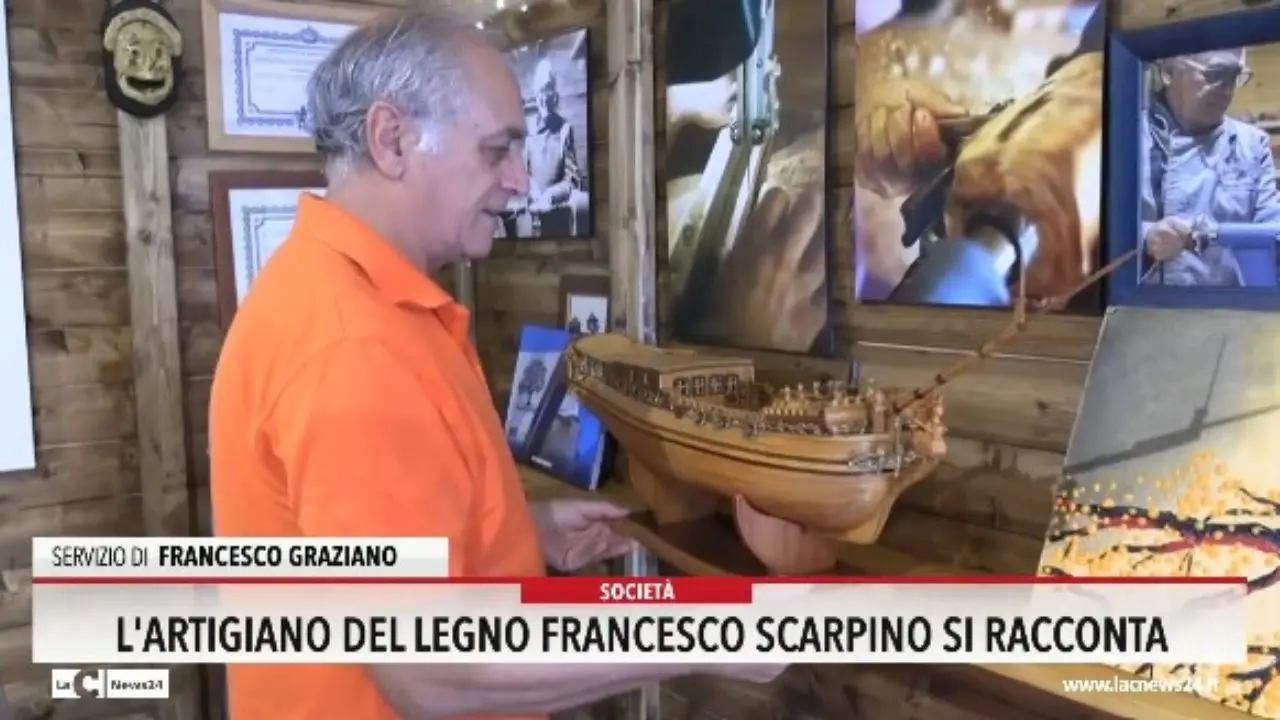 L'artigiano del legno Francesco Scarpino si racconta
