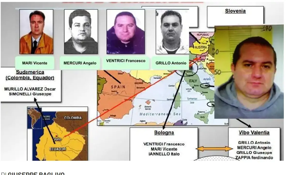Narcotraffico internazionale: 10 condanne in appello per il clan\u00A0guidato dal broker di San Calogero Franco Ventrici\n