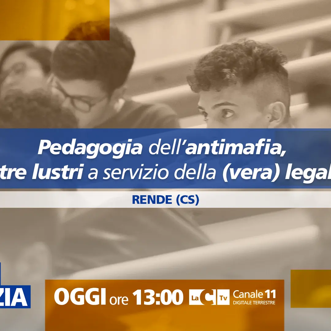Pedagogia dell’antimafia, da tre lustri al servizio della (vera) legalità: focus a Dentro la notizia\n