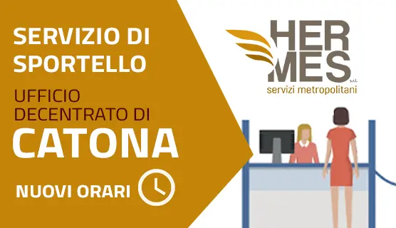 Hermes, nuovi orari per lo sportello di Catona