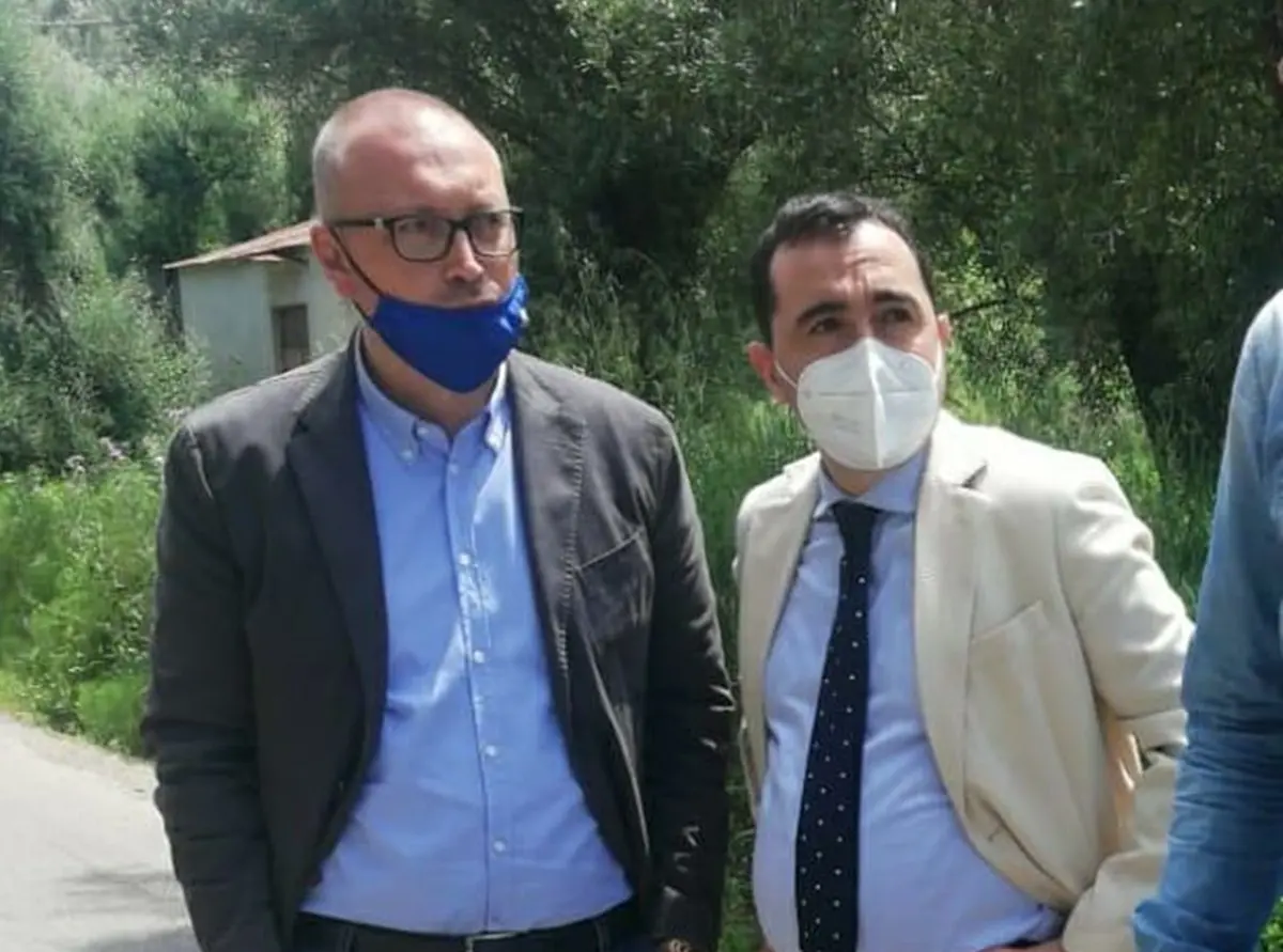 Sp 27, sopralluogo dei consiglieri metropolitani Mantegna e Versace