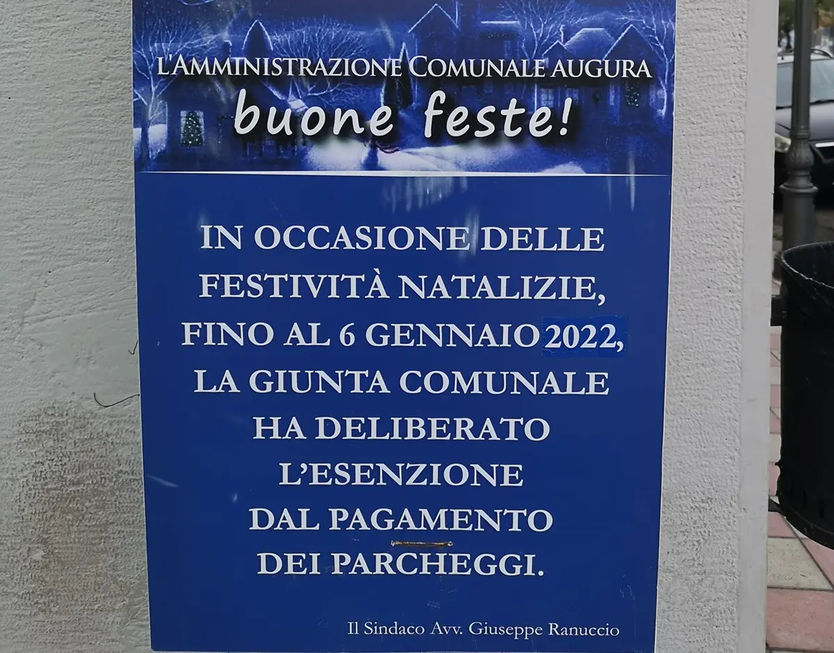 Palmi, parcheggi gratuiti per le festività natalizie
