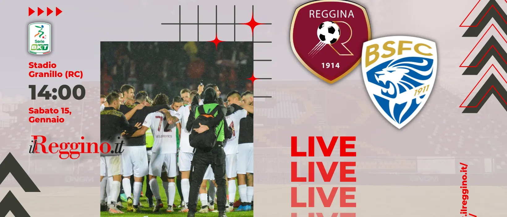 Reggina-Brescia, la sfida del Granillo - LIVE