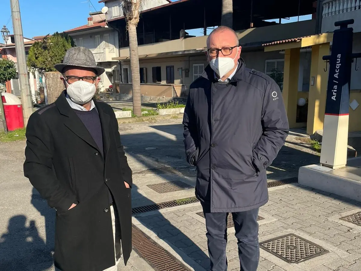 Viabilità, sopralluogo del sindaco f.f. Versace sulla strada metropolitana Sp 5