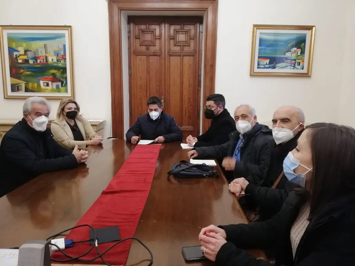 Il Comitato di Mosorrofa a Palazzo San Giorgio, Brunetti: «Proseguire il lavoro già avviato»