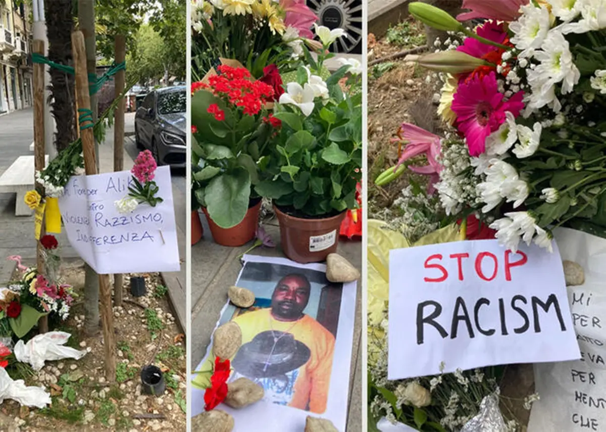 Omicidio Civitanova Marche, «Alika ucciso a mani nude». La moglie: «Voglio giustizia»