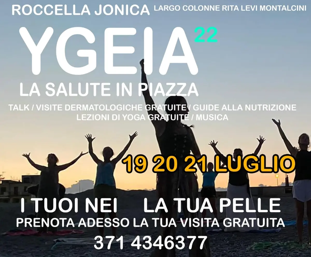 Roccella, si rinnova l'appuntamento con \"Ygeia la salute in piazza\"