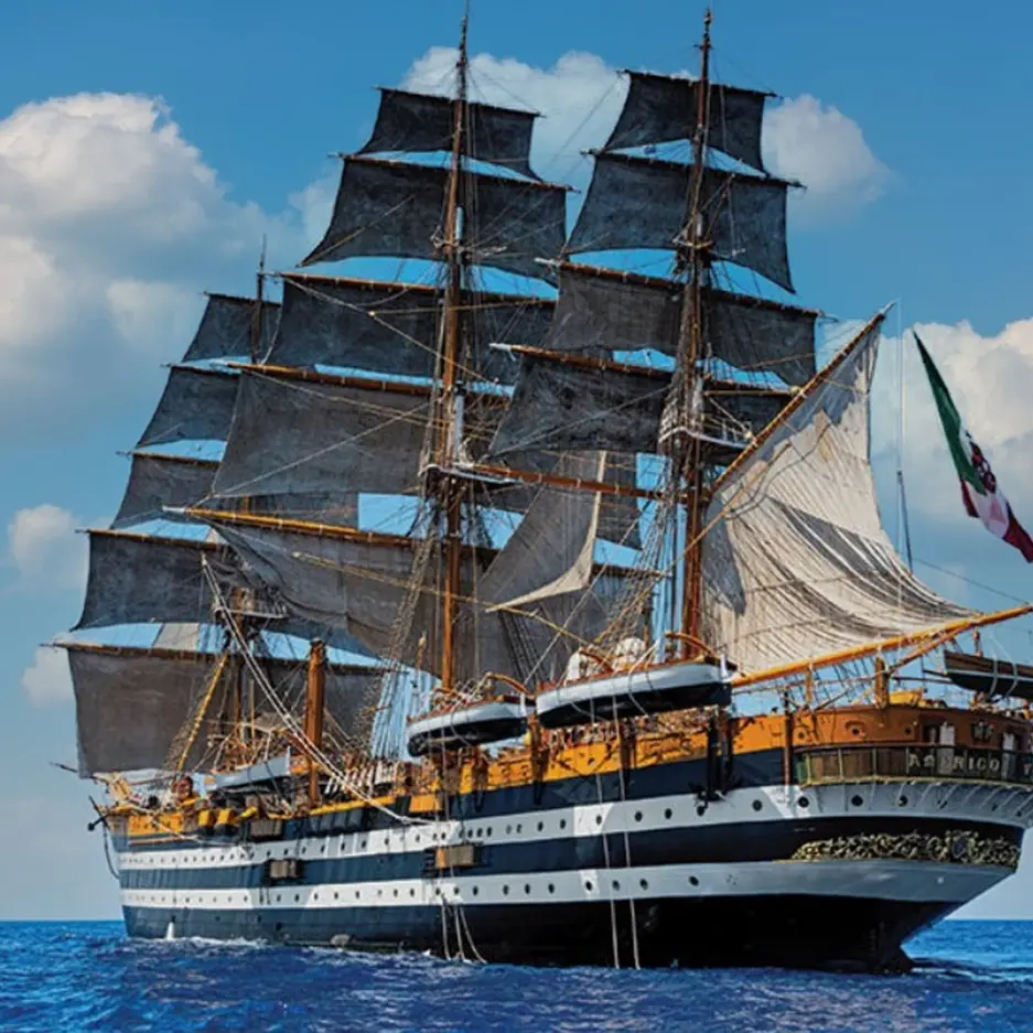 Bronzi 50, al porto di Reggio la nave scuola Amerigo Vespucci