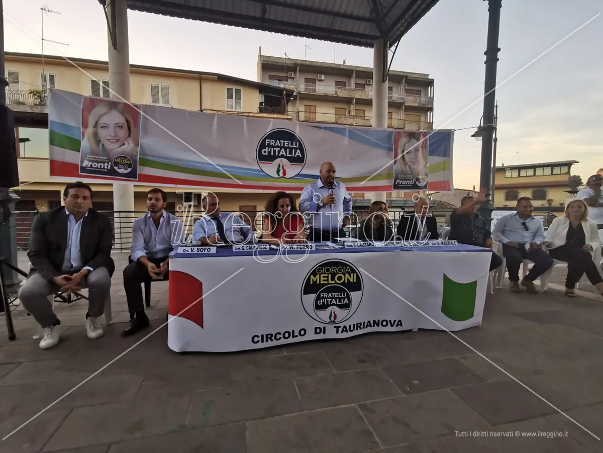 Taurianova, i candidati di FdI incontrano gli elettori: «Serve il vostro aiuto per risollevare la Calabria»