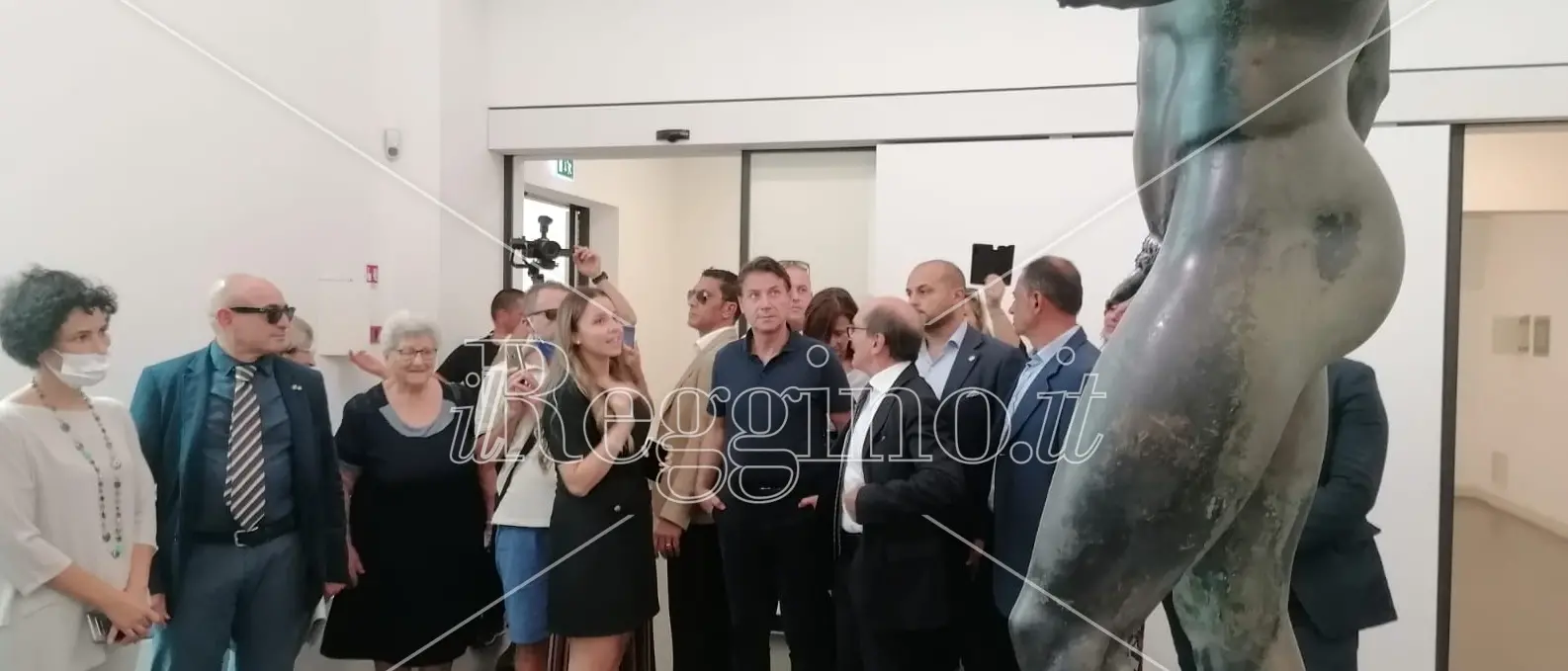Elezioni Politiche 2022, Giuseppe Conte a Reggio Calabria: l'ex premier ammira i Bronzi di Riace - FOTO