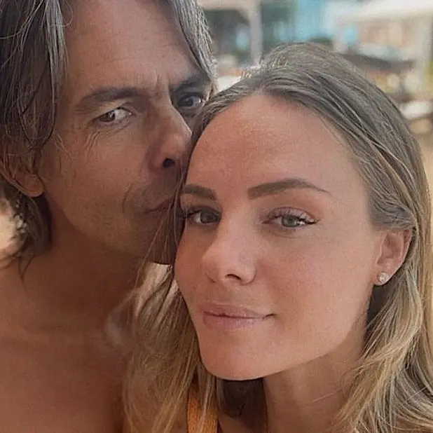 Pippo Inzaghi e Angela Robusti, quanta Reggio sui social della coppia