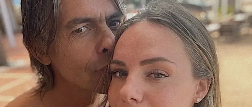Pippo Inzaghi e Angela Robusti, quanta Reggio sui social della coppia