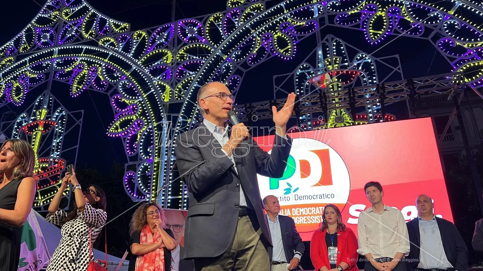 Politiche 2022, Letta scuote Reggio: «Impediremo alla ‘ndrangheta di mettere le mani sul Pnrr»