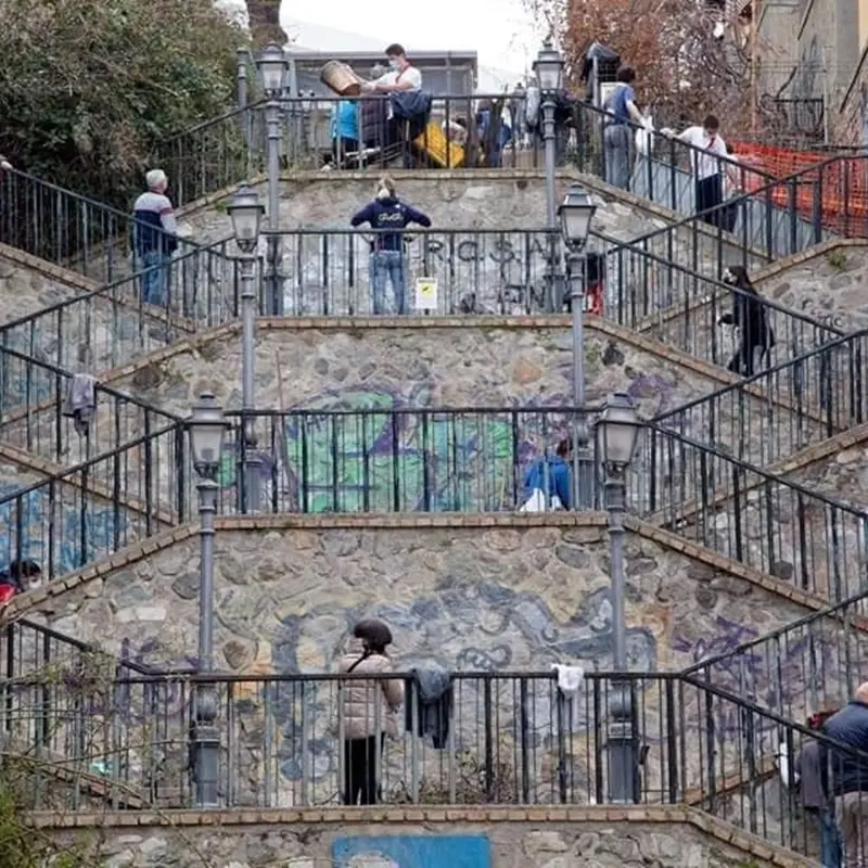 Reggio, alla scalinata monumentale di via Giudecca si celebra la Donna rurale