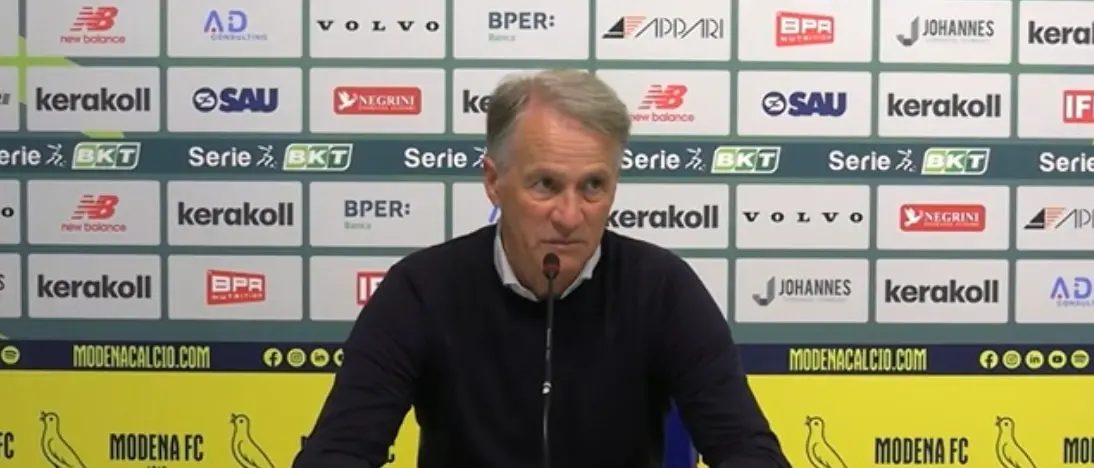 Modena-Reggina, Tesser: «Amaranto hanno tirato poco»