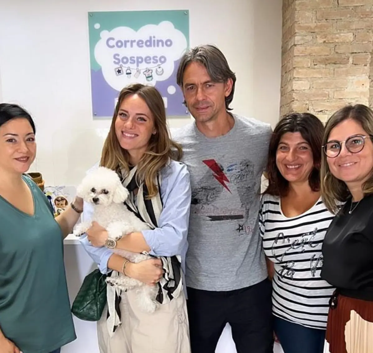 La compagna di Inzaghi: «Aiutiamo \"Corredino sospeso\" e le mamme in difficoltà»