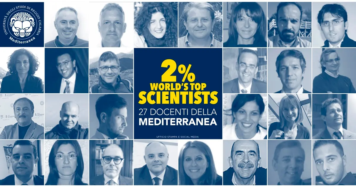 “Top 2% Scientists of the world 2021”, si consolida la presenza della “Mediterranea”