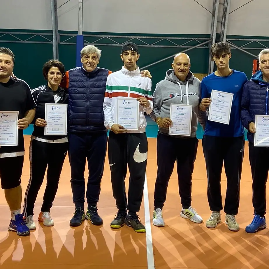 Reggio, concluso con successo il corso per istruttore di Padel