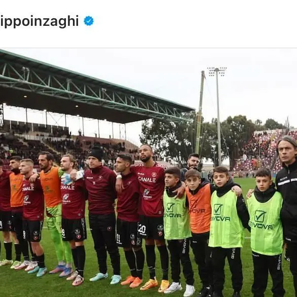 Reggina, Inzaghi chiude le polemiche arbitrali: «Spazzate via dal vento»
