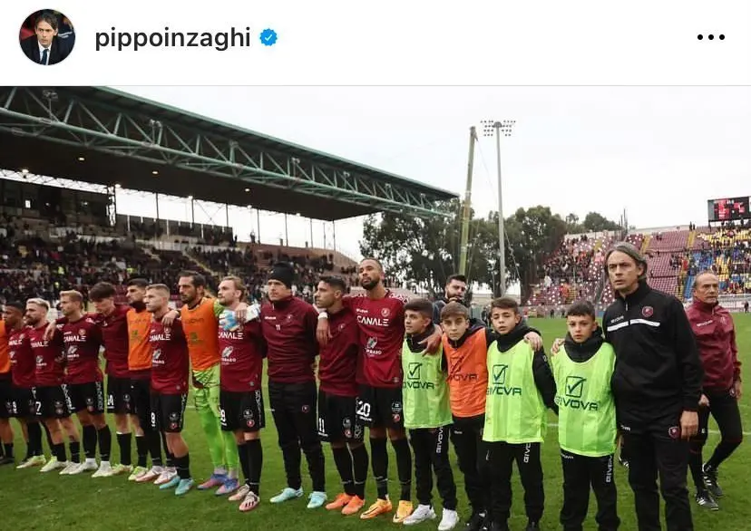 Reggina, Inzaghi chiude le polemiche arbitrali: «Spazzate via dal vento»