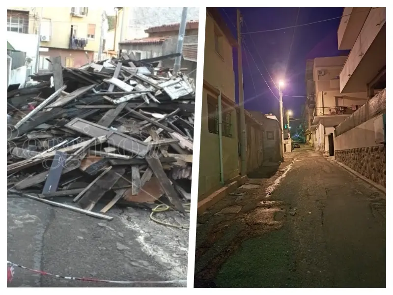 Reggio, al rione G sgombrata la strada bloccata dai rifiuti